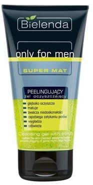Bielenda Only For Men Super Mat peelingujący żel oczyszczający 150ml 46379-uniw