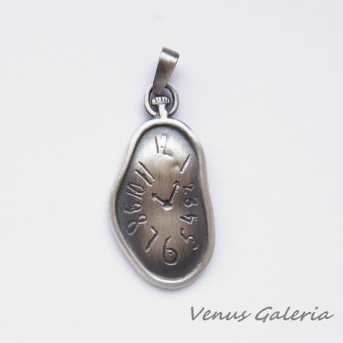 Zawieszka srebrna - Lejący zegar 2146