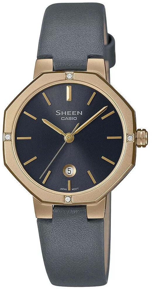 Casio Sheen Sheen Zegarek SHE-4543GL-8AUER cyrkonie SHE-4543GL-8AUER
