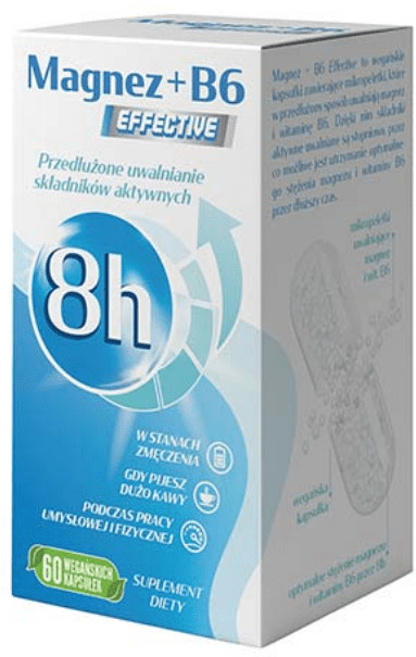 Propharma Magnez+ B6 Effective suplement diety 60 kapsułek