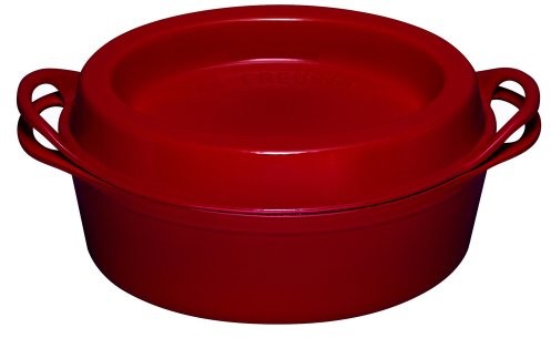 Le Creuset Doufeu brytfanna owalna, 32 cm, czerwony (Kirschrot), 32 cm 25084320602460