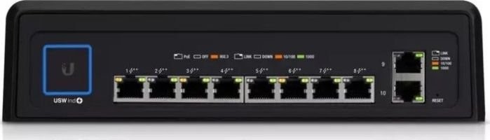 Ubiquiti USW Industrial 10xGigabit UniFi switch 8x PoE+ PoE out 450W 2x 1GbE