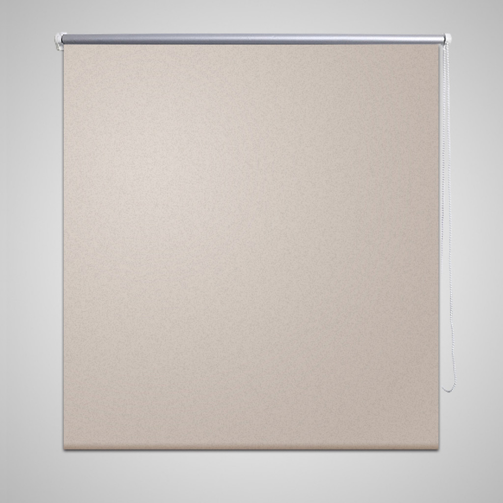 vidaXL Roleta okienna zaciemniająca beżowa 160 x 230 cm
