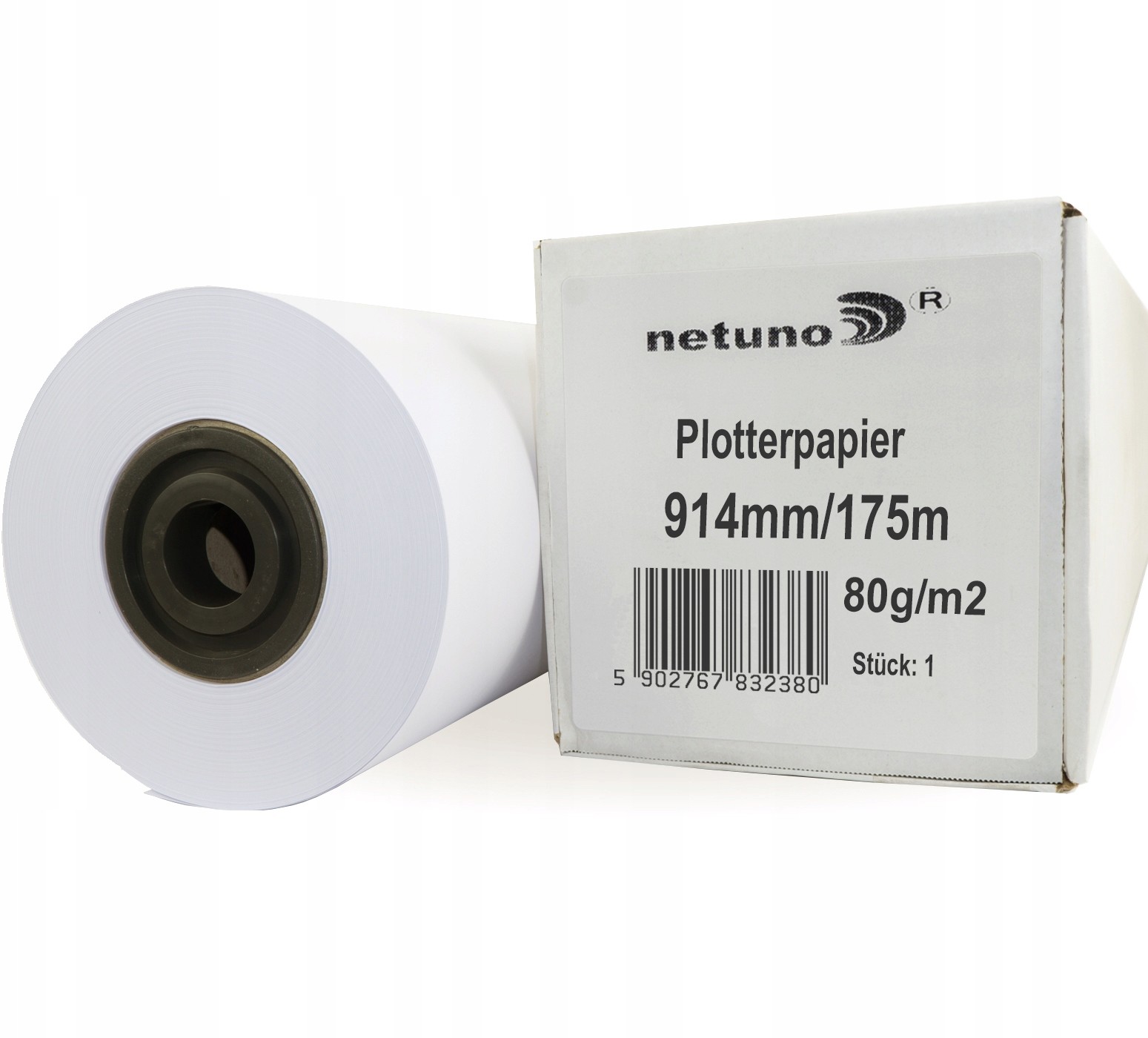 Papier do plotera i ksero w roli 914 x 175mb 80g