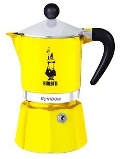 Bialetti Rainbow  Stove Top Espresso Coffee Maker  Yellow  Various sizes, żółty, 30 x 20 x 15 cm 4982