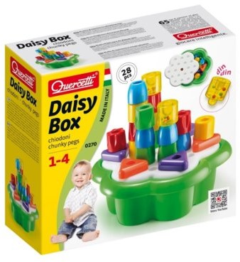 Quercetti Układanka Daisy box chunky pets, 28 elementów GXP-608268