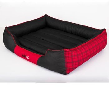 Hobbydog Hoobydog Legowisko dla Psa Prestige czerwona krata L 65 cm x 50 cm L PRECZK9