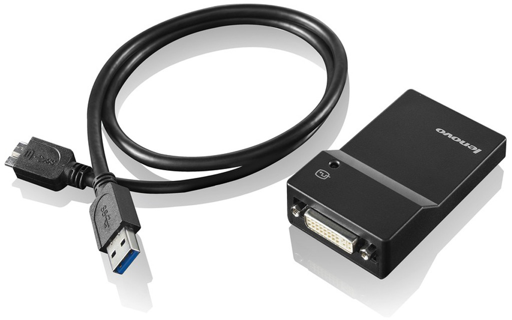 Lenovo USB 3.0 to DVI/VGA Monitor Adapter 0B47072