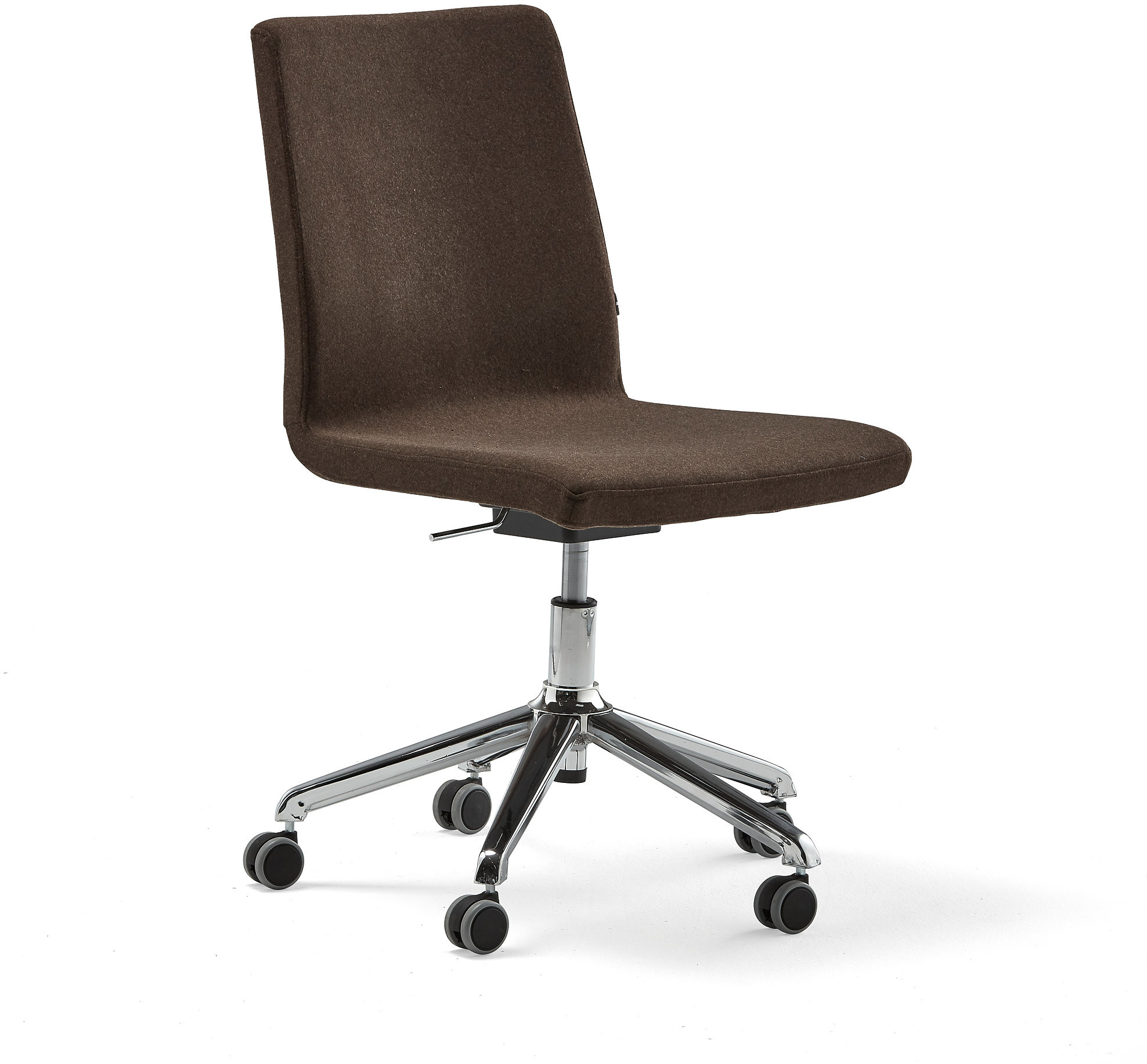 AJ Produkty Krzesło konferencyjne PERRY z aktywnym siedziskiem, na kółkach, brązowa tkanina