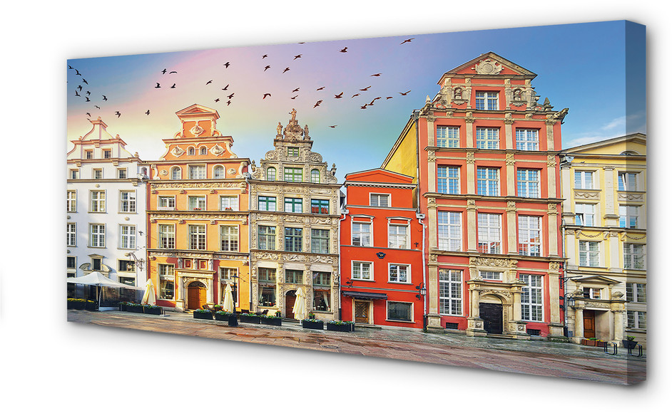 PL Tulup Obrazy na płótnie Gdańsk Stare miasto budynki 140x70cm