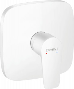 Hansgrohe 71765700 Talis E Jednouchwytowa bateria prysznicowa montaż podtynkowy element zewnętrzny DN19 mat biały