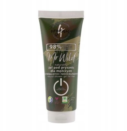 4organic Naturalny żel pod prysznic Mr Wild 75 ml