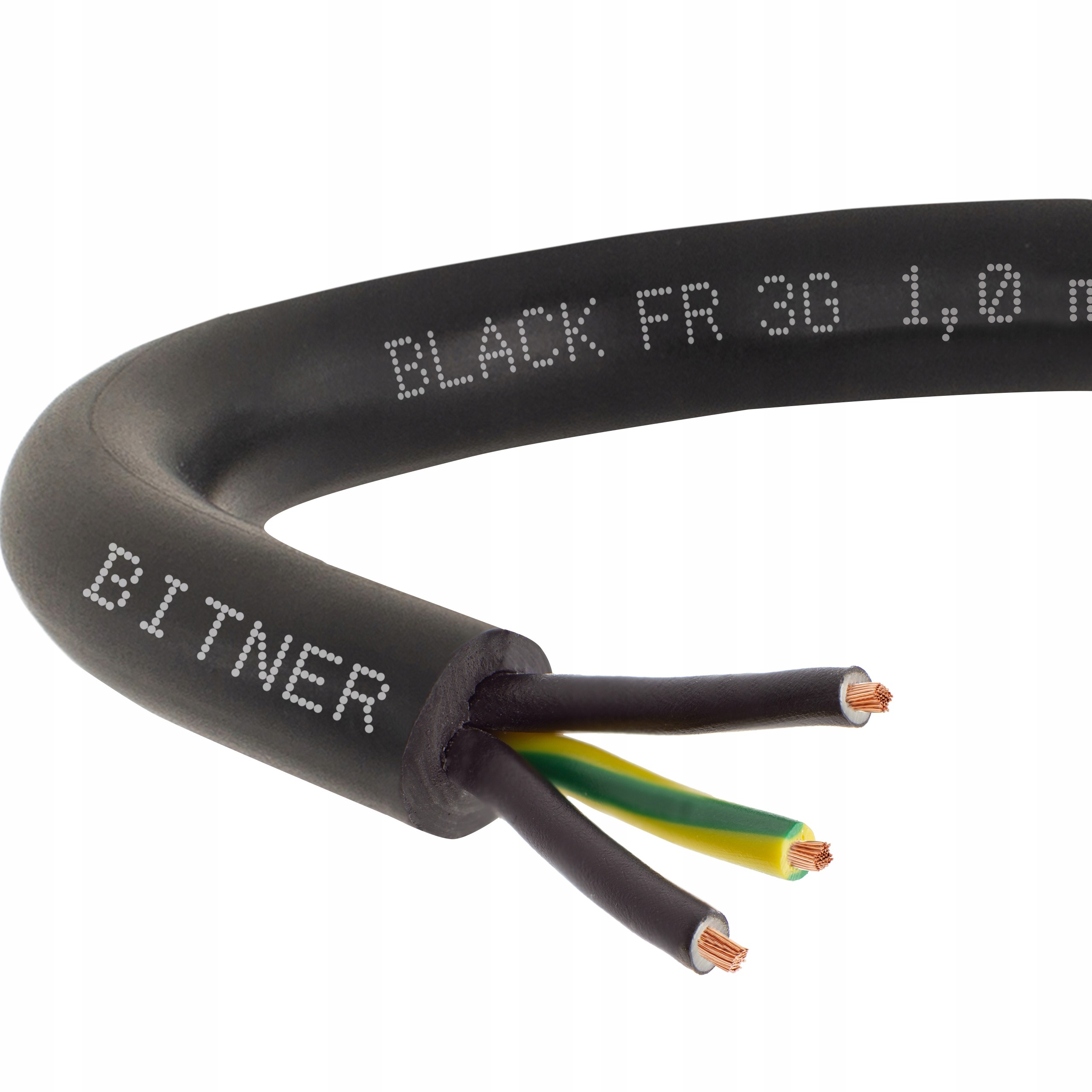 Conotech Kabel prądowy ziemny linka giętki 3x1mm2