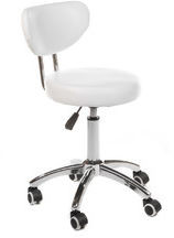 Beauty System Taboret kosmetyczny BT-229 biały