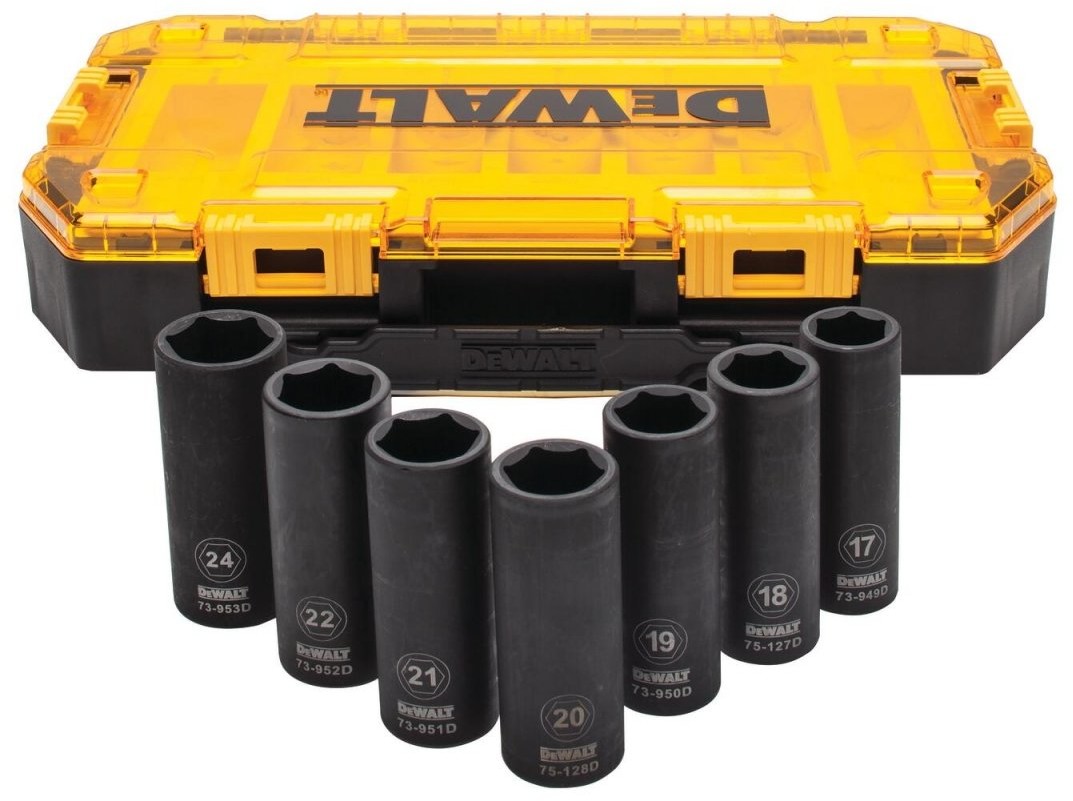 DeWalt 7 el. zestaw nasadek udarowych 1/2 DWMT74737-0 DWMT74737-0