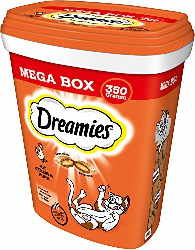 Dreamies MegaBox przekąski dla kotów z kurczakiem, 2 puszki (2 x 350 g), 700 g
