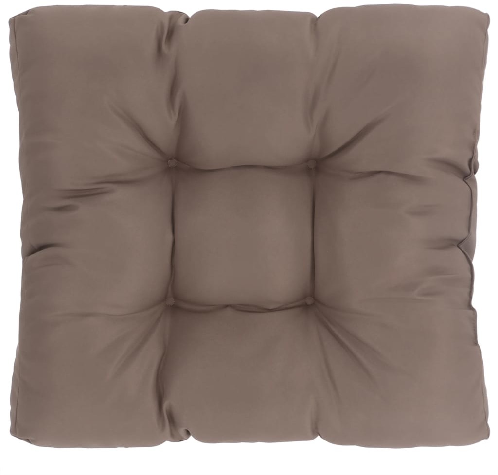 vidaXL Poduszka na siedzisko ogrodowe, taupe, 50x50x10 cm, tkanina