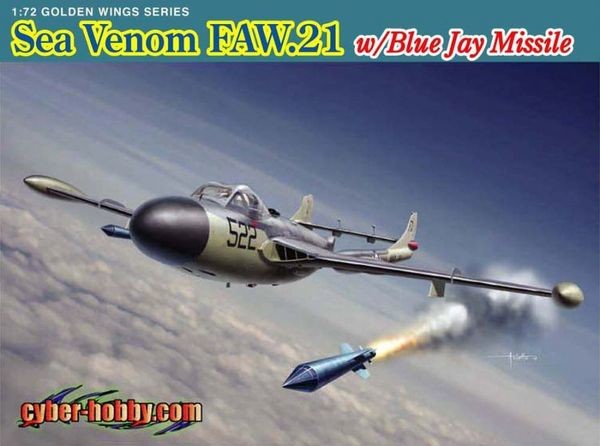 Dragon de Havilland Sea Venom FAW.21 with Blue Jay Missile 5108