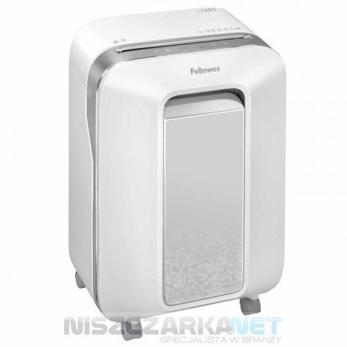 Fellowes Niszczarka LX201 BIAŁA ścinki 2x12mm P5 - zwrot 100zł od cashback - 3 lata gwarancji na niszczarkę u Autoryzowanego Dystrybutora