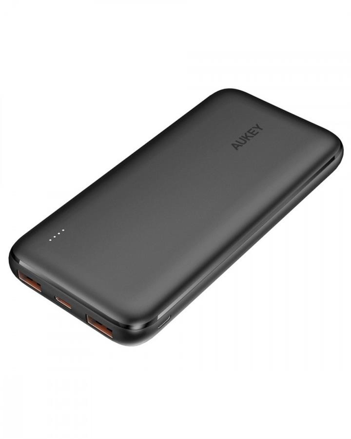 Aukey Power Bank PB-N73S ultraszybki 10000 mAh 4xUSB Quick Charge 3.0 Power Delivery 3.0 18W LED kabel USB-C PB-N73S