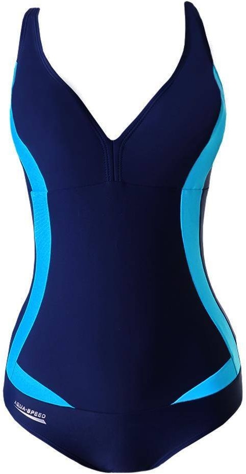 Aqua Speed Kostium kąpielowy damski Greta granatowo-błękitny 04 351