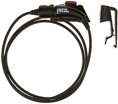 Petzl Lampa czołowa  NAO + beltkit 2 Bluetooth przedłużacza dla dorosłych i klips do paska na, czarna, One Size E36R10 2B