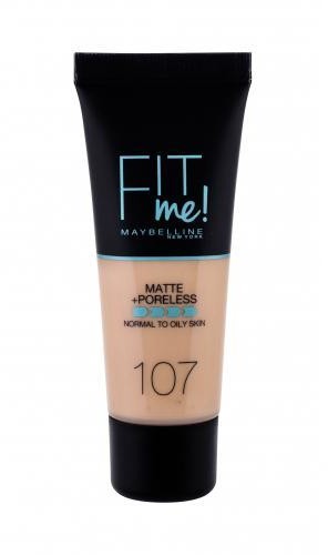 Maybelline Fit Me! Matte + Poreless podkład 30 ml dla kobiet 107 Rose Beige