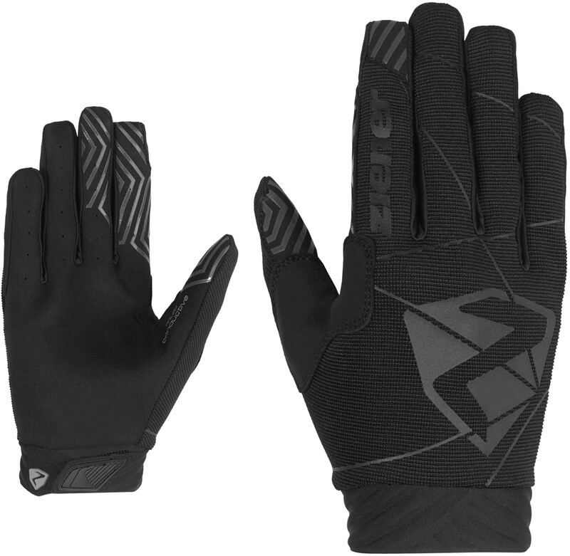 Ziener Currox Touch Long Bike Gloves Men, czarny 7 2022 Rękawiczki szosowe 228205-12-7
