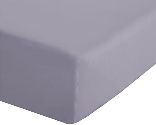 Catherine Lansfield Prześcieradło z gumką, czerwony, liliowy, Twin BDB1 8277 WSFD3-LILAC