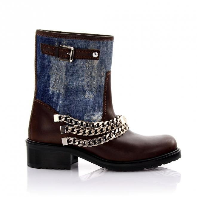 Dsquared2 Dsquared2 Botki brązowe