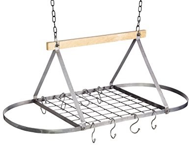 Kitchen Craft Kitchencraft kuchnia Vintage przemysłowe lampa sufitowa do zawieszenia garnków i patelni, Rack, 32,5 x 80,5 x 40 cm (2,5 x 6,3 x 3,8 cm) INDCEILRACK