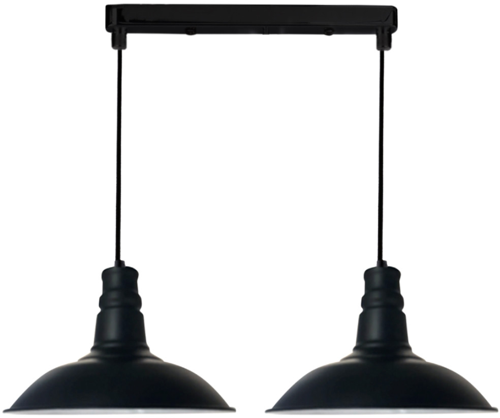 Candellux Industrialna LAMPA wisząca CONSUELA 32-57624  metalowa OPRAWA zwis LISTWA sufitowa loft czarna