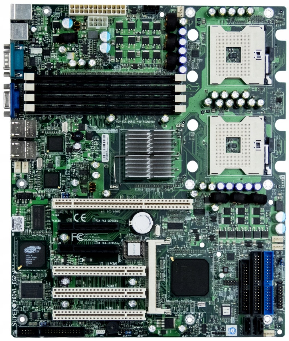 Supermicro X6DVL-EG2 2x s.604 DDR2 Pci-x PCIe Pci