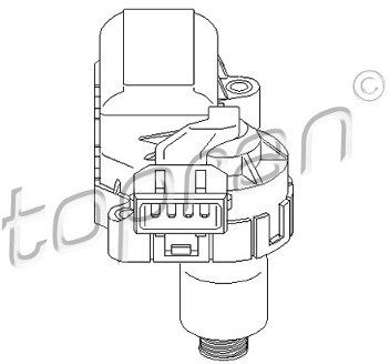 TOPRAN Sterowanie, opatka przepustnicy 206 621