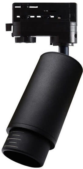 Epistar Milagro spot szynoprzewodu 3F MICA BLACK ZOOM 1xGU10 czarny ML7371