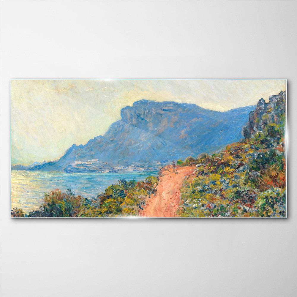 PL Coloray Obraz Szklany Corniche of Monaco Monet 120x60cm