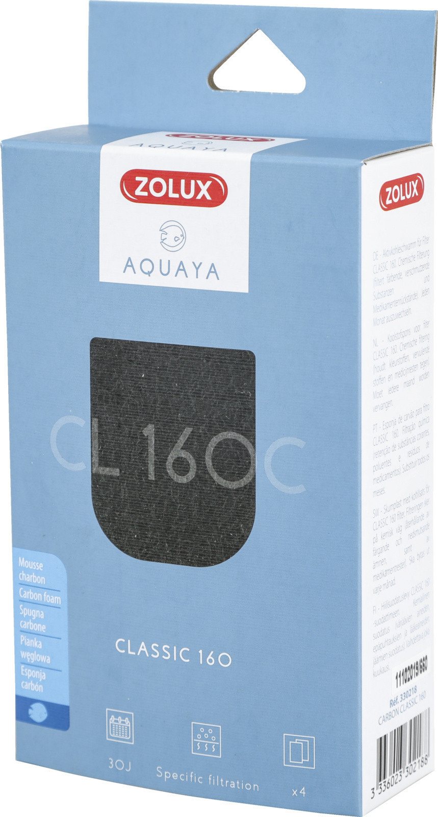 Zolux AQUAYA Wkład Carbon Classic 160 330218