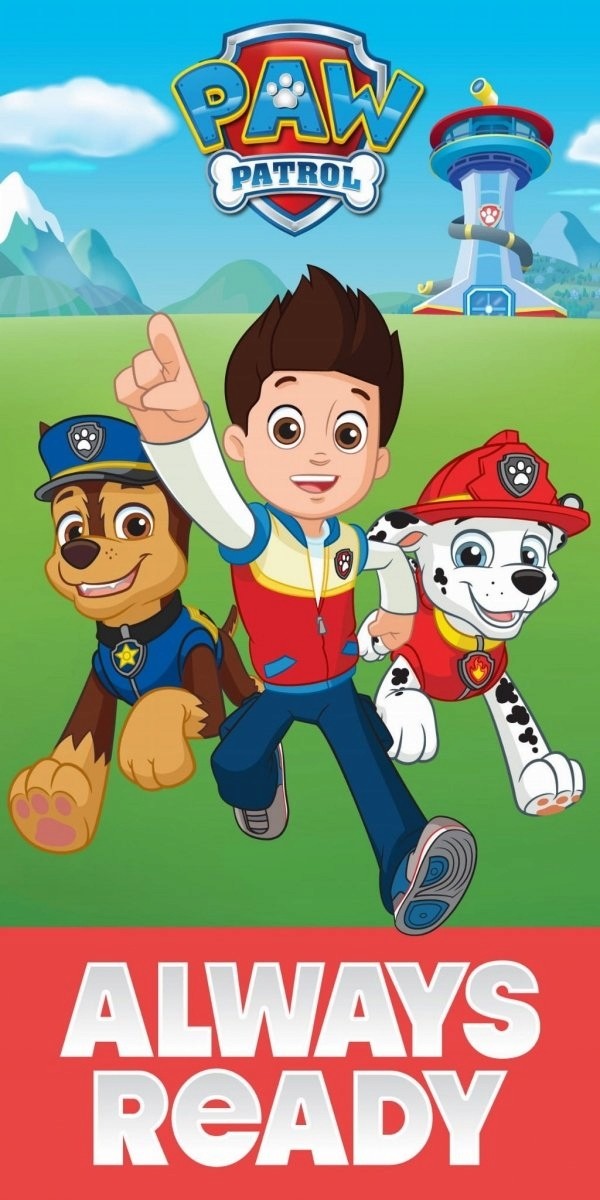 Ręcznik Plażowy Kąpielowy Psi Patrol 70 x 140 cm