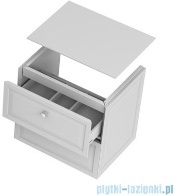 Oristo Montebianco szafka z blatem 60x60x46 biały mat OR47-SD2S-60-2/OR00-BU-60-2 |