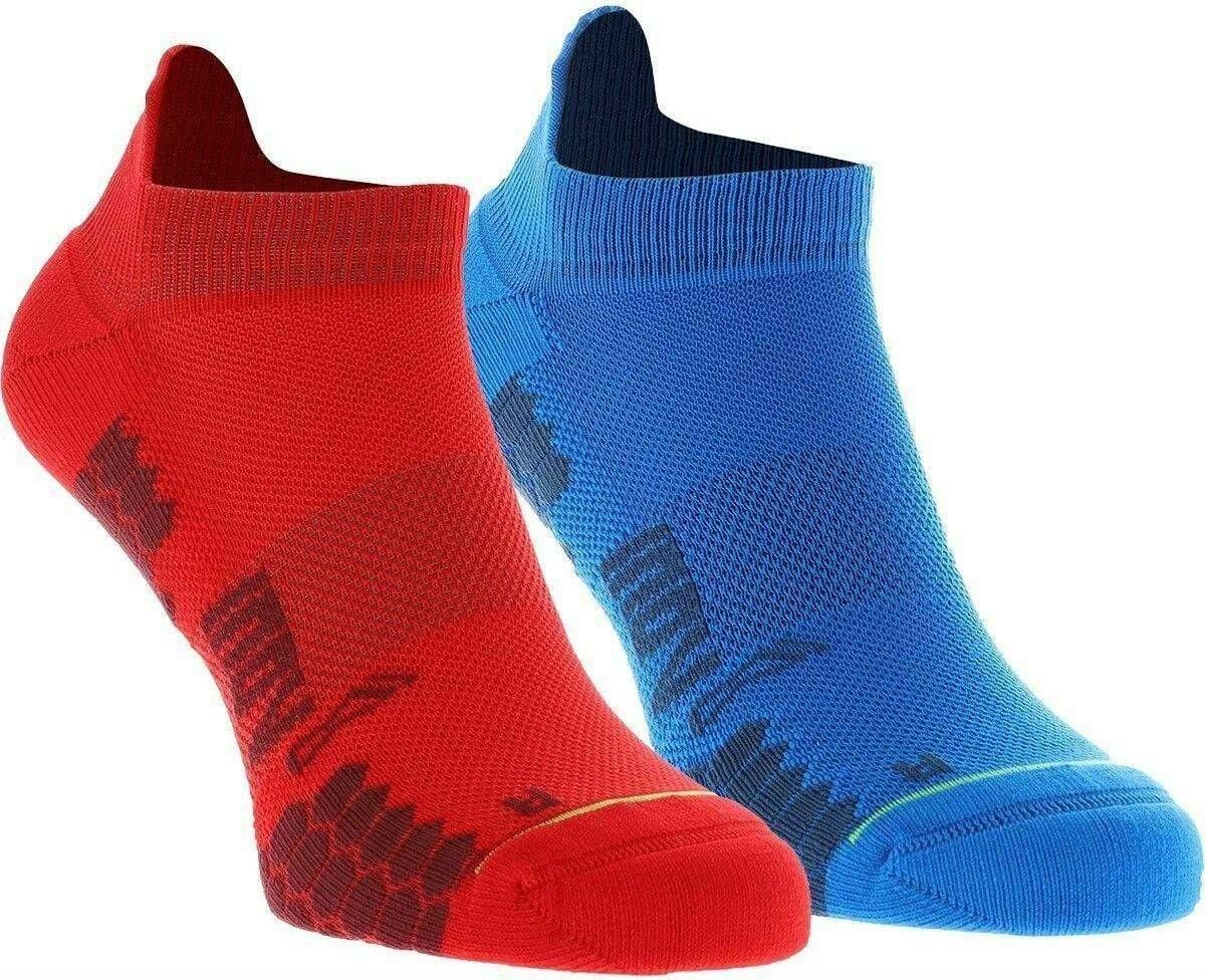 Inov-8 Skarpety TrailFly Sock Low. Niebiesko-czerwone. Dwupak 50541676677