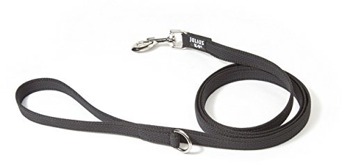 JULIUS K-9 Julius K9 Color&Gray, smycz dla psów 14 mm, czarny i szary