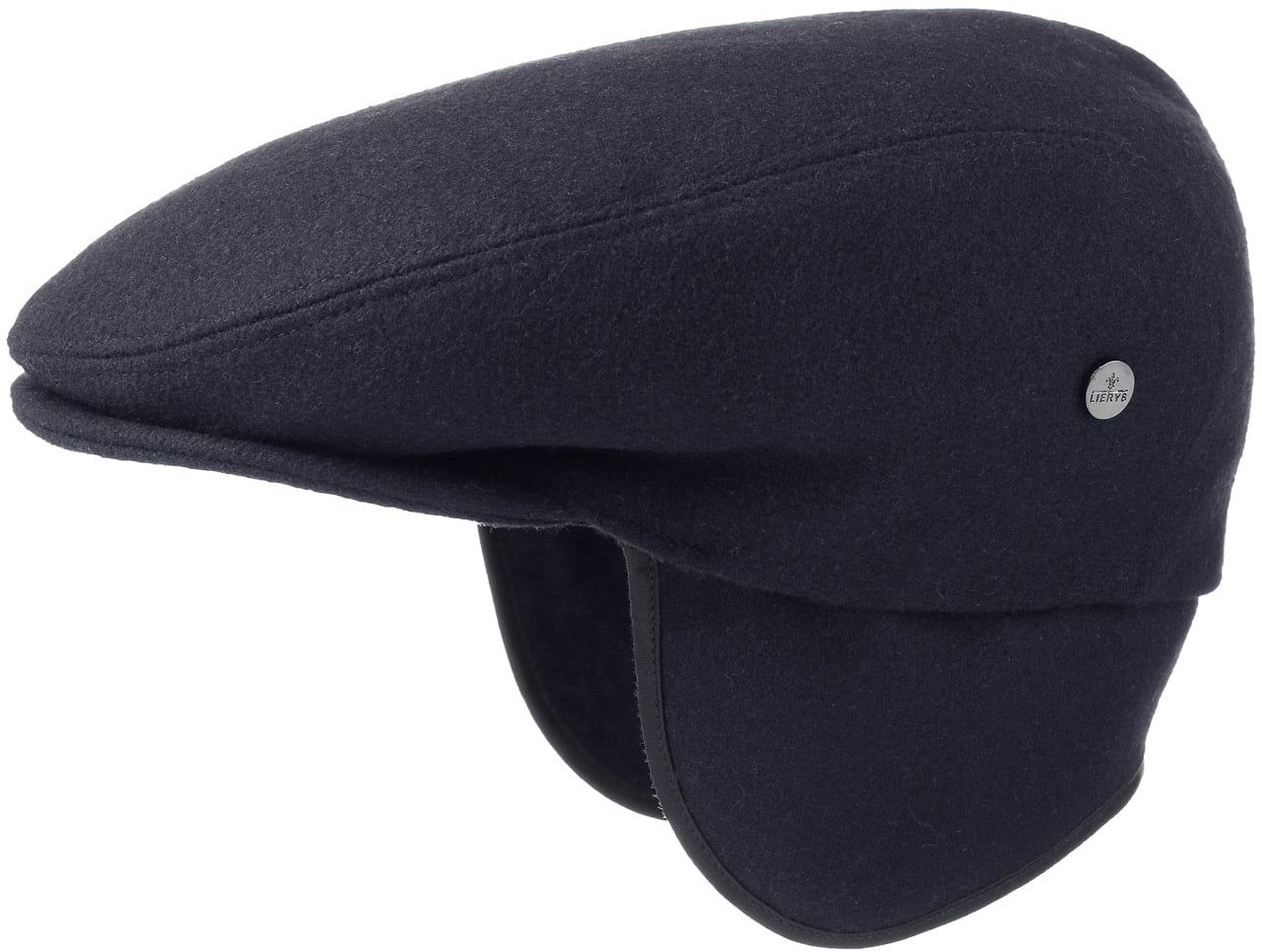Płaski Kaszkiet Teflon Ear Flaps by Lierys, niebieski, 56 cm