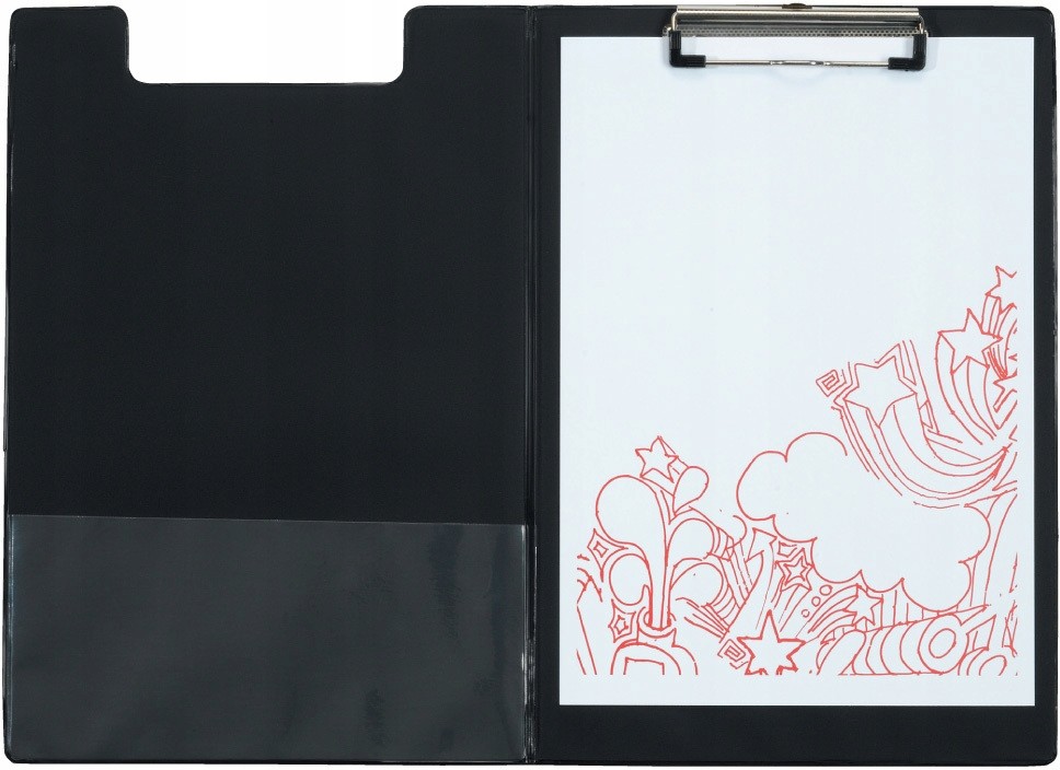 Deska z klipem zamykana Clipboard A4 czarna