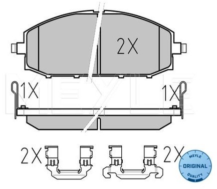 Wulf Gaertner Autoparts Zestaw klocków hamulcowych, hamulce tarczowe Wulf Gaertner Autoparts 025 236 1118/W
