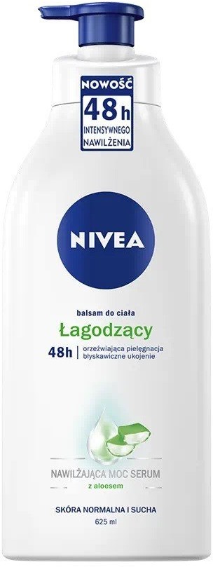 Nivea Łagodzący Balsam do ciała z aloesem 625ml z pompką 118969