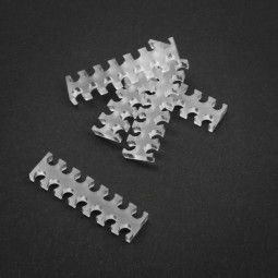 King Mod Services Mod Services Grzebień 14-gniazdowy 4 mm przezroczysty zestaw 5 szt ZUUV-132
