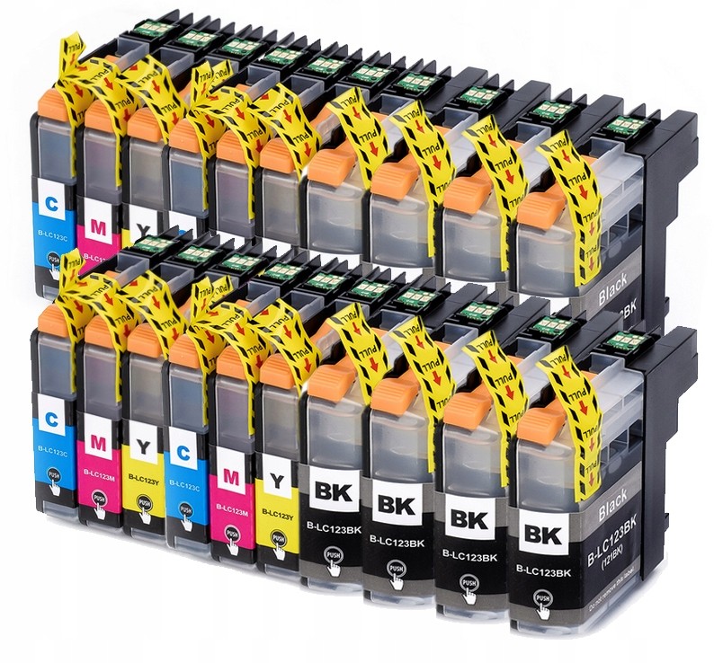 20 Tusze do drukarki Brother LC123 DCP-J132W J152W