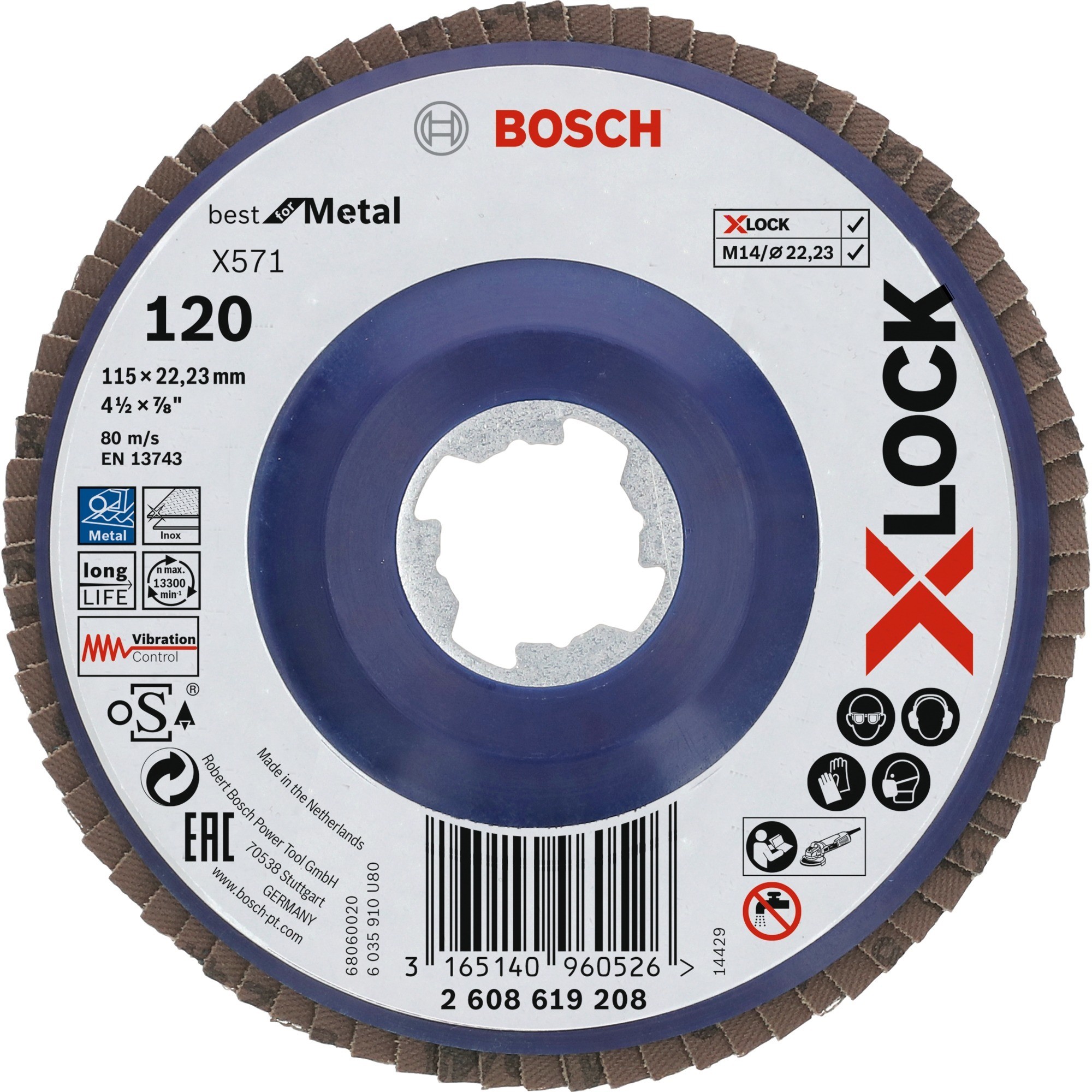 Bosch 2608619208, Grinding wheel 3165140960526