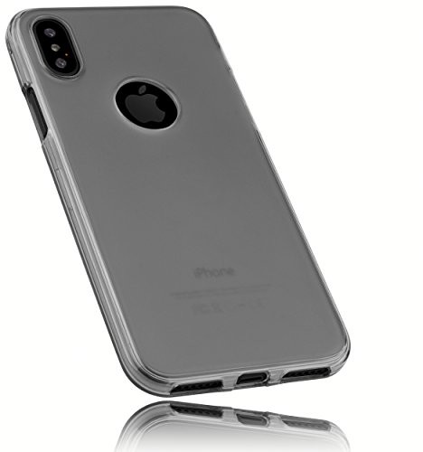 mumbi etui pokrowiec ochronny do iPhone'a X Przezroczyste Czarny 24620-iPhone X
