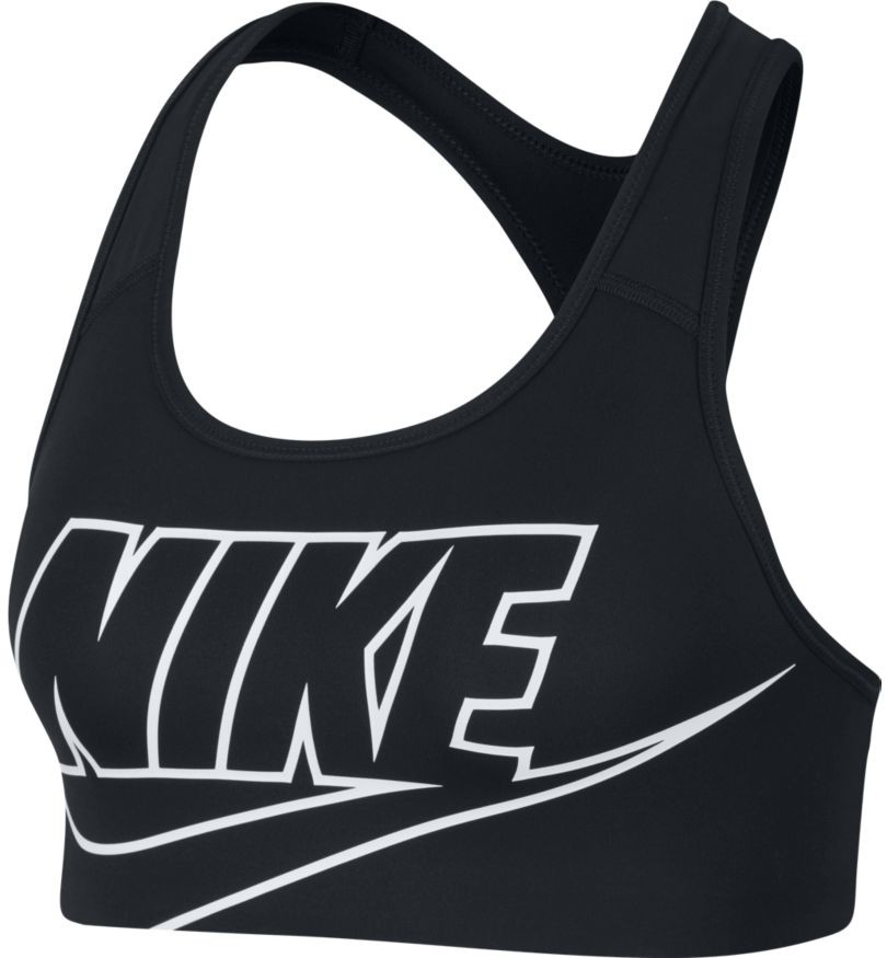 Nike Swoosh Medium-Support Non-Padded Logo Sports Bra XS